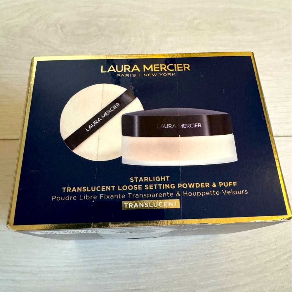 Brand New XL Laura Mercier Translucent Loose Setting Powder & Puff 49g - 1.7oz - Picture 1 of 3